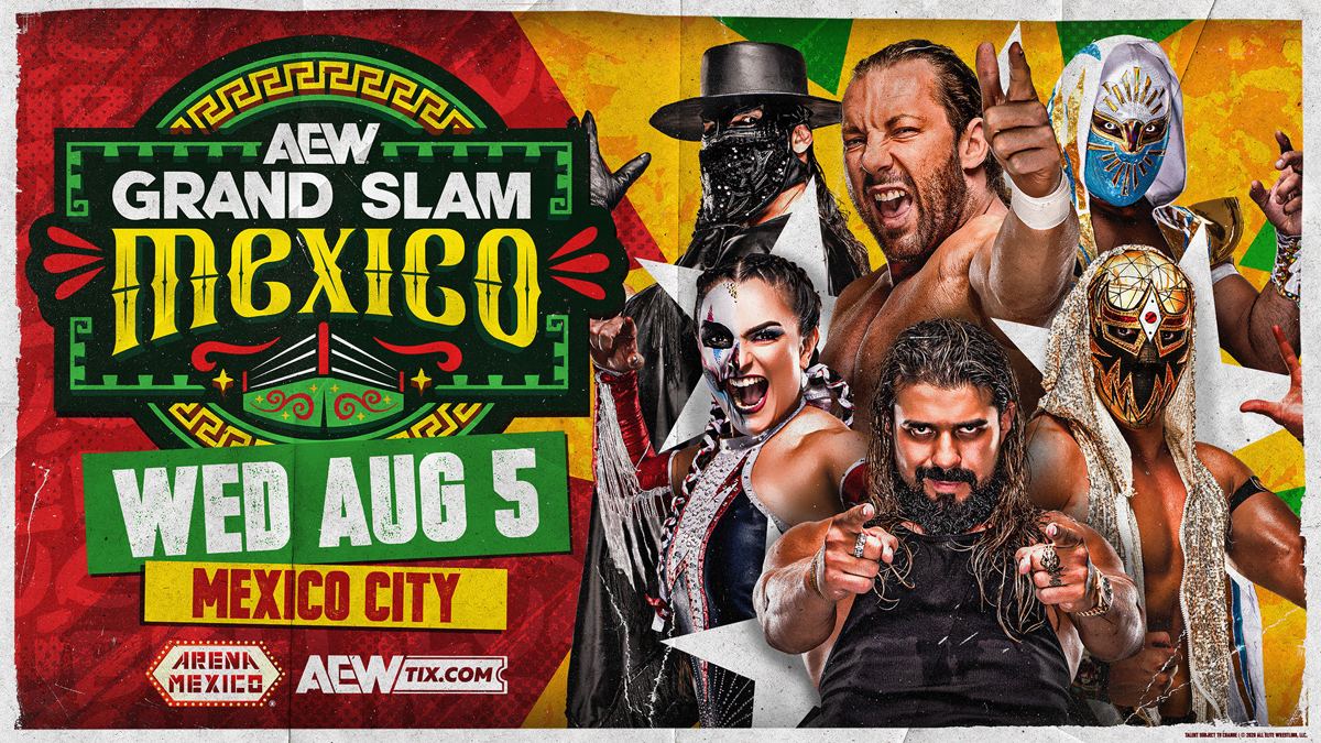 AEW GRAND SLAM MEXICO promotional artwork